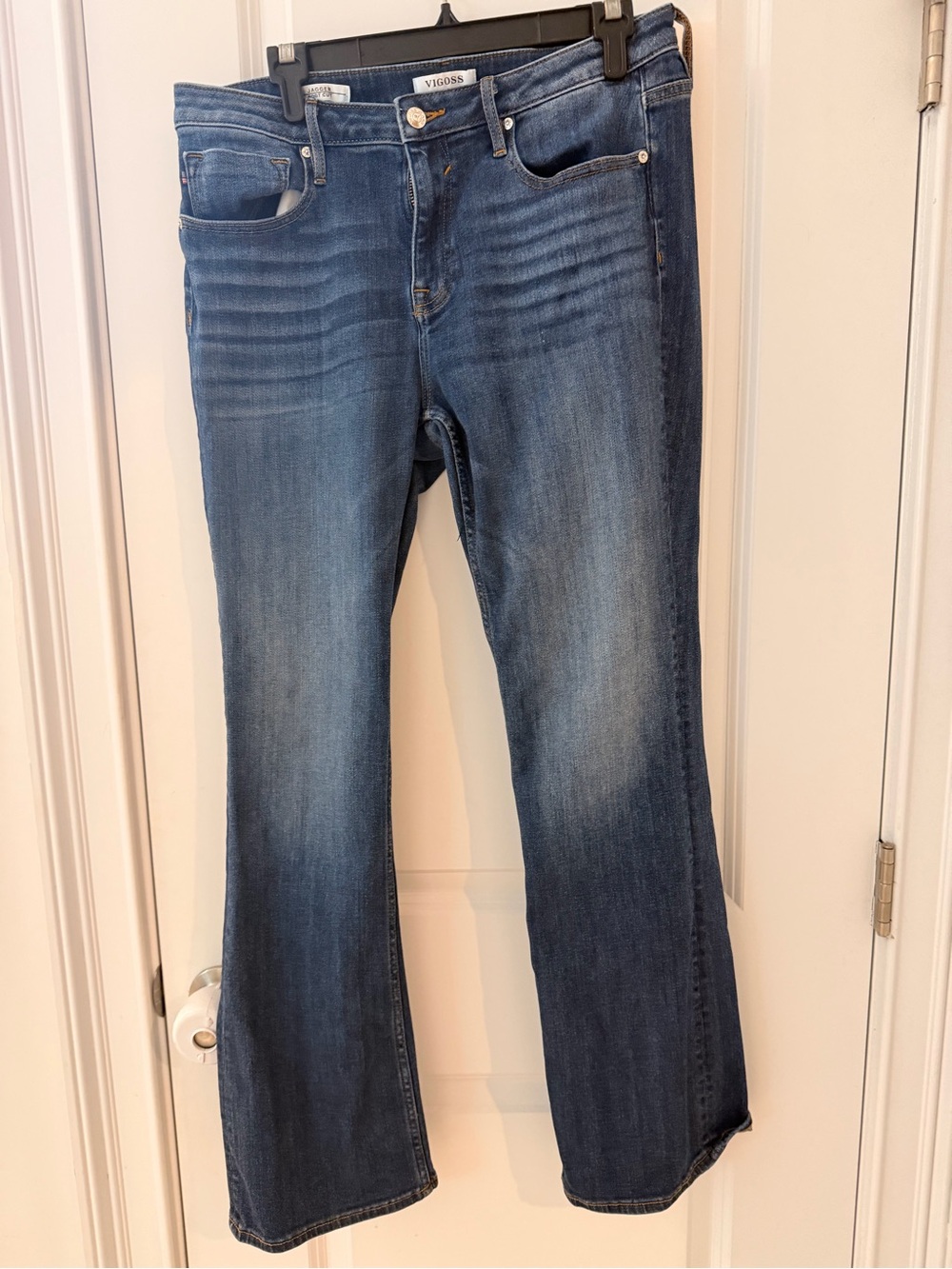 Vigoss Womens Blue Boot Cut Jeans